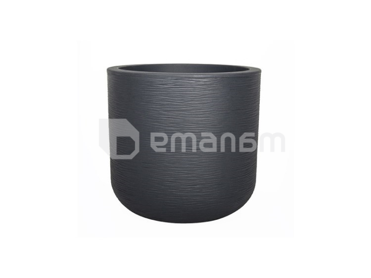 ქოთანი პლასტმასის EDA Plastiques Rond GRAPHIT'UP 38,5x36,8სმ 32,5ლ