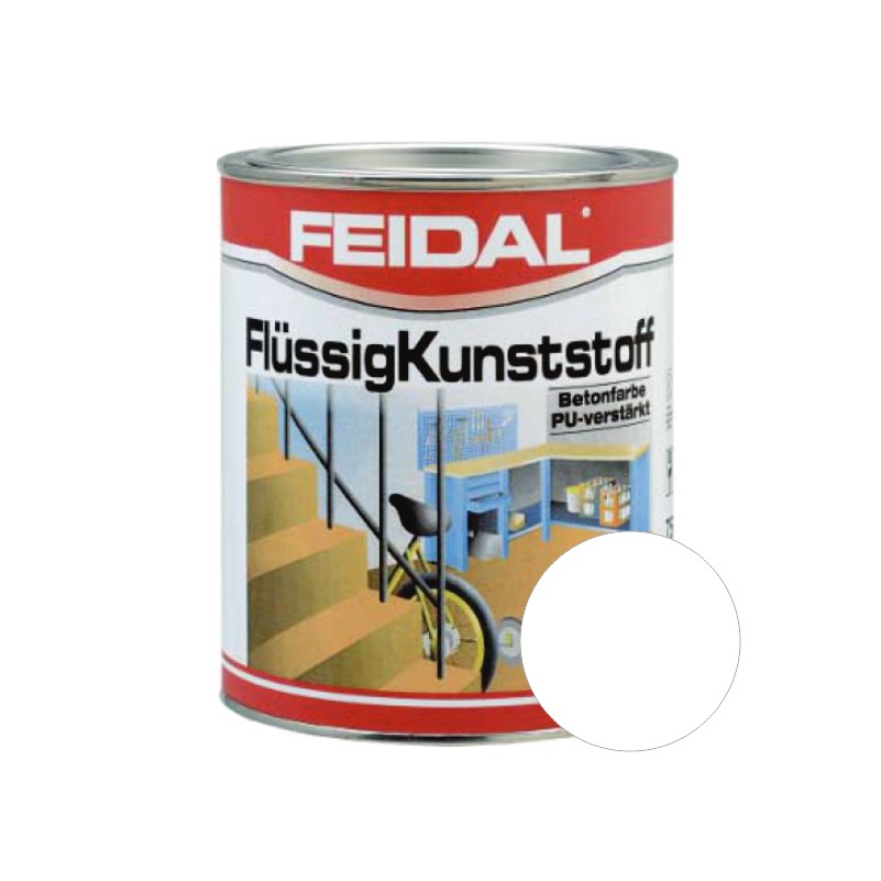 უნივერსალური საღებავი FLUSSIGKUNSTSTOFF თეთრი 2.5 ლ