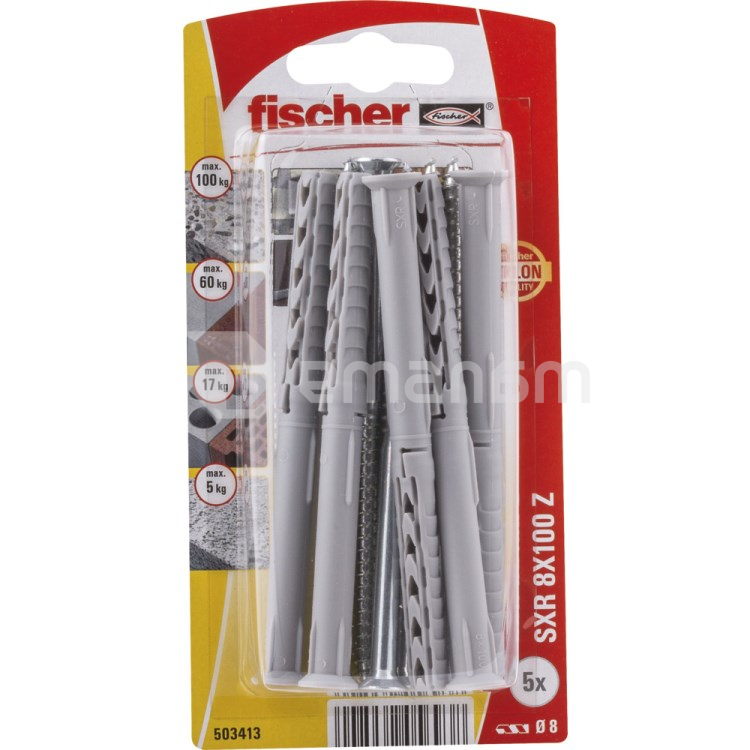 ჩარჩოს დიუბელი Fischer SXR 8x100 Z 5 ც.
