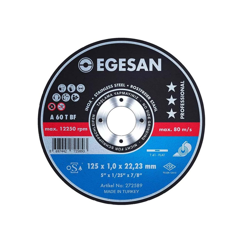 სახეხი დისკი 125 მმ P80 EGESAN