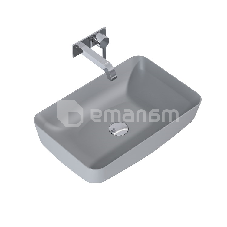 ხელსაბანი დასადები Elita Nomia 50x39 ანტრაციტი მქრქალი