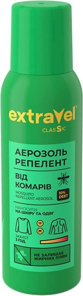 კოღოს საწინააღმდეგო სპრეი Extravel Classic 100 მლ