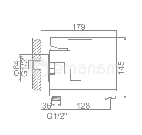 აბაზანის შემრევი Golden Rose GR33202
