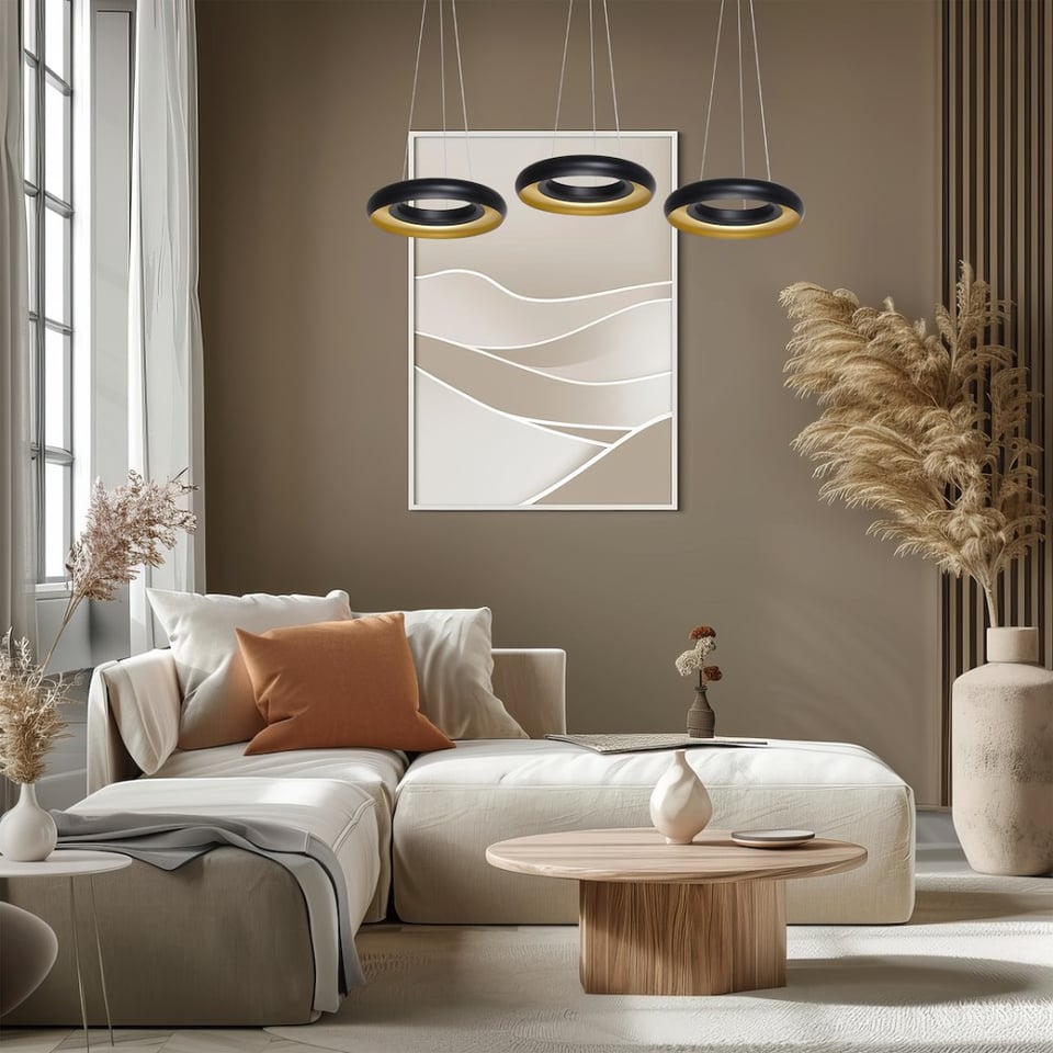 საკიდი Milagro RONDO NERO LED 36W 4000K შავი