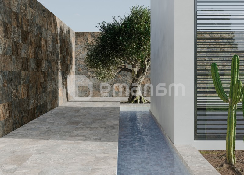 კერამოგრანიტი Halcon Ceramicas P Piedra Bali Oxido Mat PRI 30X60სმ