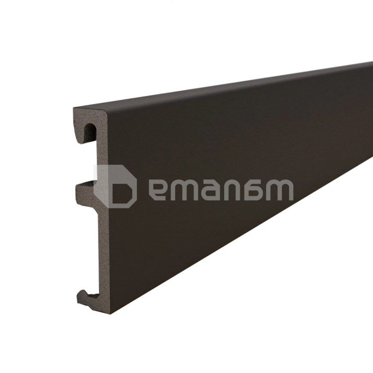 პლინტუსი Salag Alpha AP81M3 2400x80x16 მმ შავი