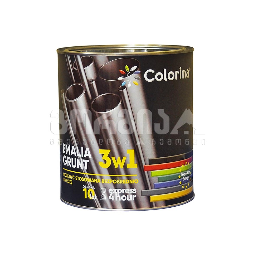 საღებავი 3/1ში  შავი 2,5 კგ COLORINA