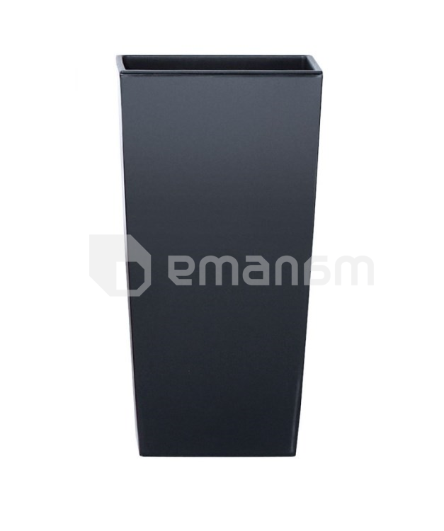 პლასტმასის ქოთანი ყვავილებისთვის Prosperplast URBI SQUARE DURS S433 265 მმ შავი