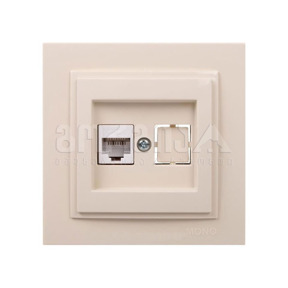 როზეტი ინტერნეტის CAT6 DESPINA cream - 102-170005-125