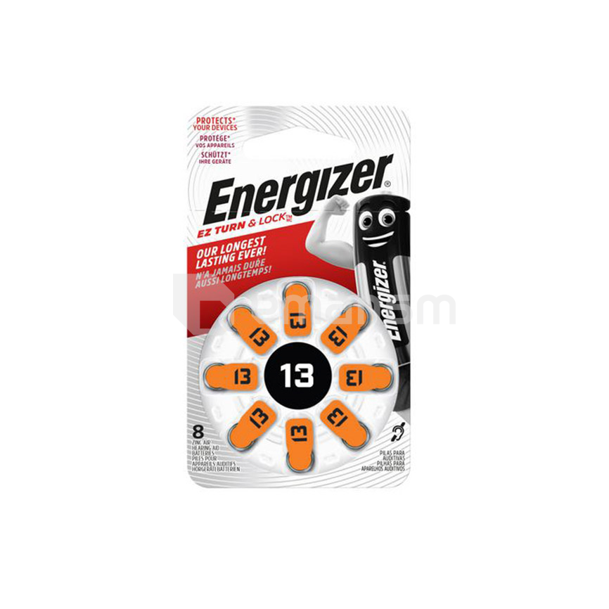ელემენტი Energizer სმენის აპარატის HA13 8ც Zinc Air
