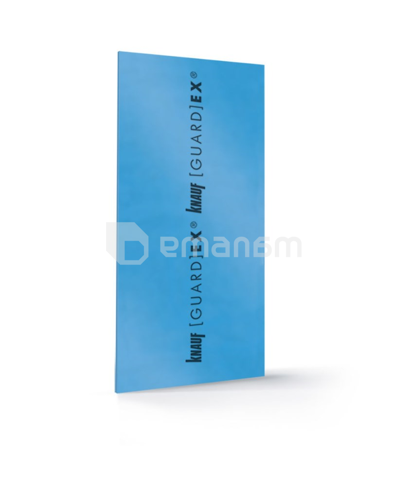 თაბაშირ-მუყაოს ფილა Knauf Guardex GM-FH 1R 12,5x1200x2400 მმ