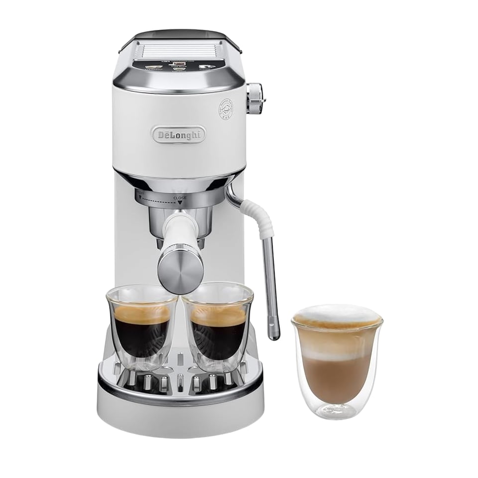 Espresso Coffee Maker/ Delonghi EC890.WI Dedica Duo