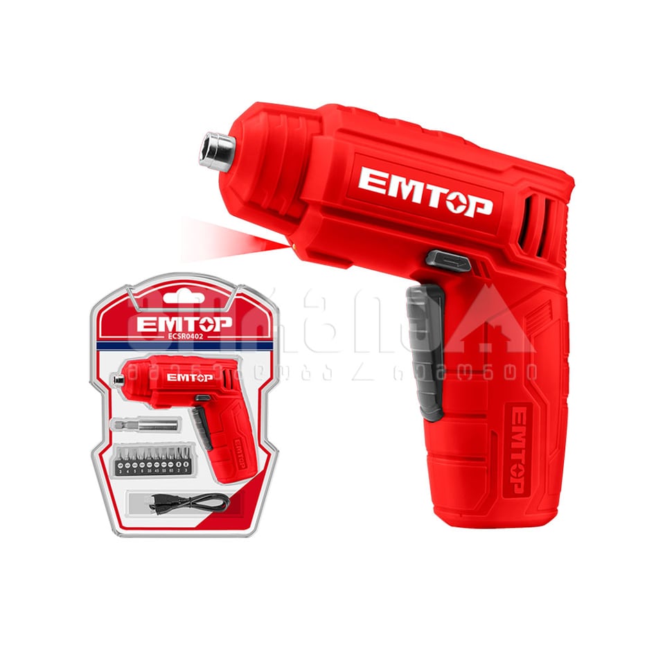 ხრახნდამჭერი Li-Ion 4ვ, 1/4" Emtop-ECSR0402