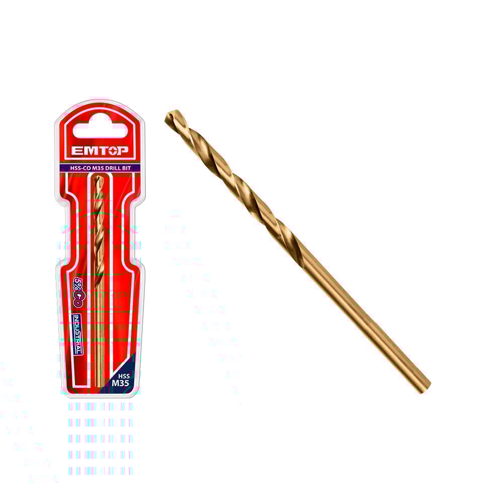 კობალტის  HSS ბურღი 12 მმ HSS-CO M35 drill bit ETDB131201 E