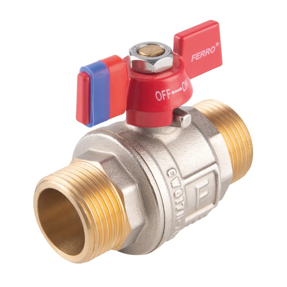 ბურთულა ვენტილი (პეპელა) 3/4 M-M KFPN2 Ferro