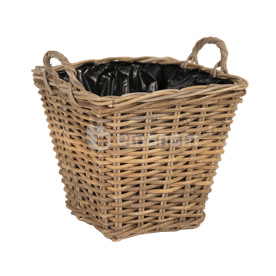 ქოთანი დაწნული Mega Collections Square Basket-F- Tapered Kubu W35H31