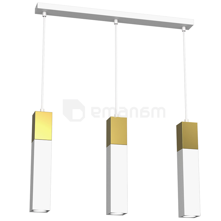 საკიდელი Luminex 4136 Tulum gold 3 GU10 8W თეთრი ოქროსფერი