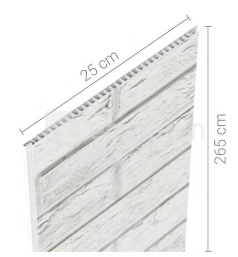 პანელი PVC Motivo Whitewash Wood 3020984 265x25 სმ