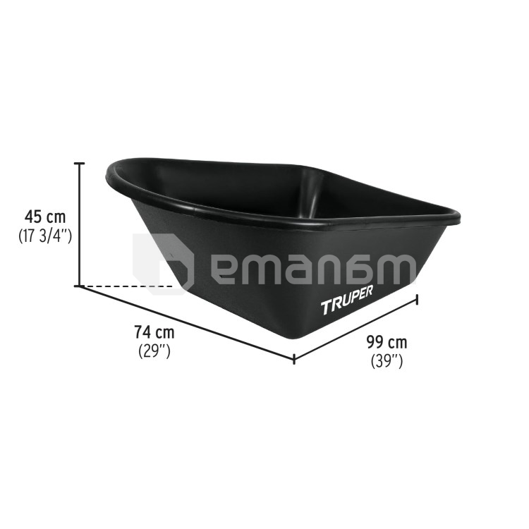 ურიკა პლასტმასის Truper CAT-60PL 120 ლ