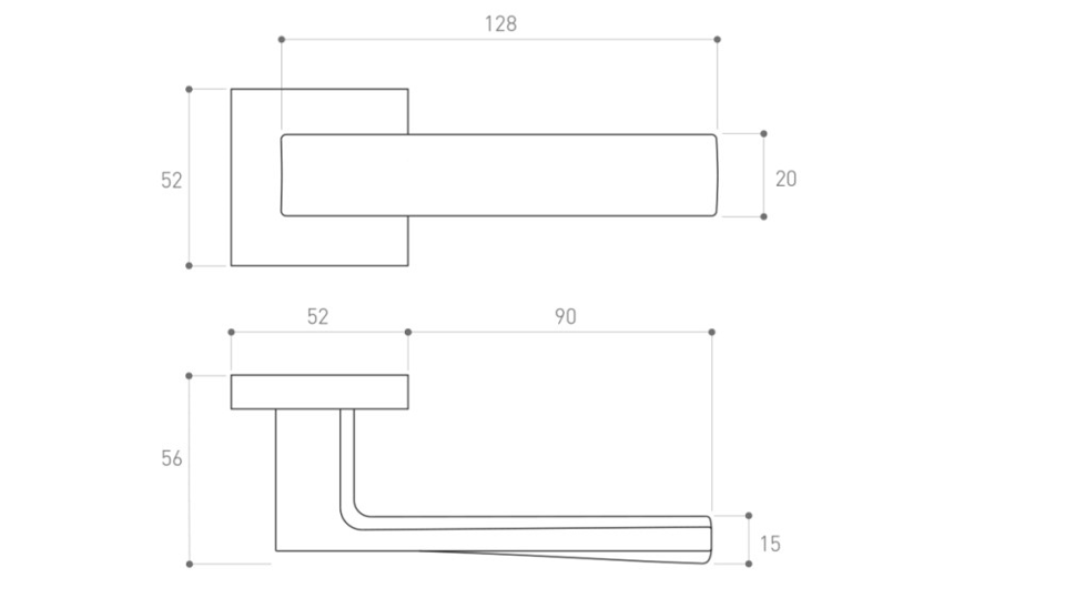 სახელური როზეტით Metal-Bud IBIZA K ZIBZCZK +ზესადები ცილინდრი  შავი
