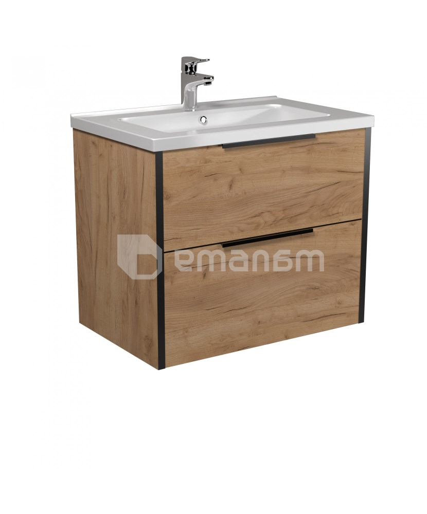 აბაზანის ტუმბო ხელსაბნით LINE Craft 70-А wood Rodeo 70 სმ