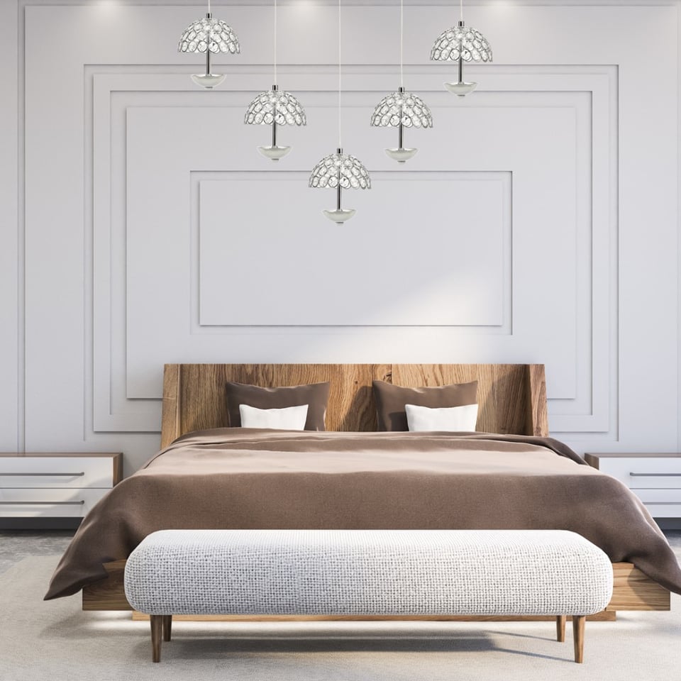 საკიდი Milagro VENUS LED 5 5W 4000K 1750Lm ქრომი