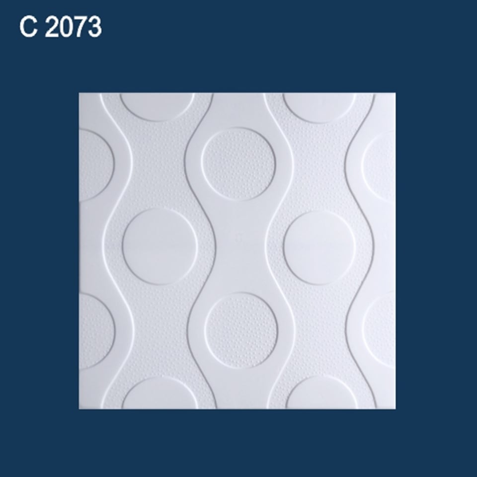 ფილა ჭერის Solid С2073 თეთრი 8 ც