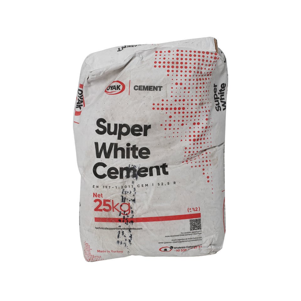 თეთრი ცემენტი 25კგ-იანი ტომარა (OYAK)