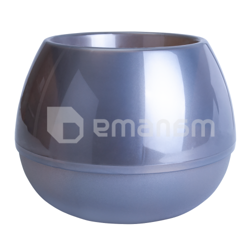 ქოთანი პლასტმასის Aleana Sfera d10 ნაცრისფერი მარგალიტი