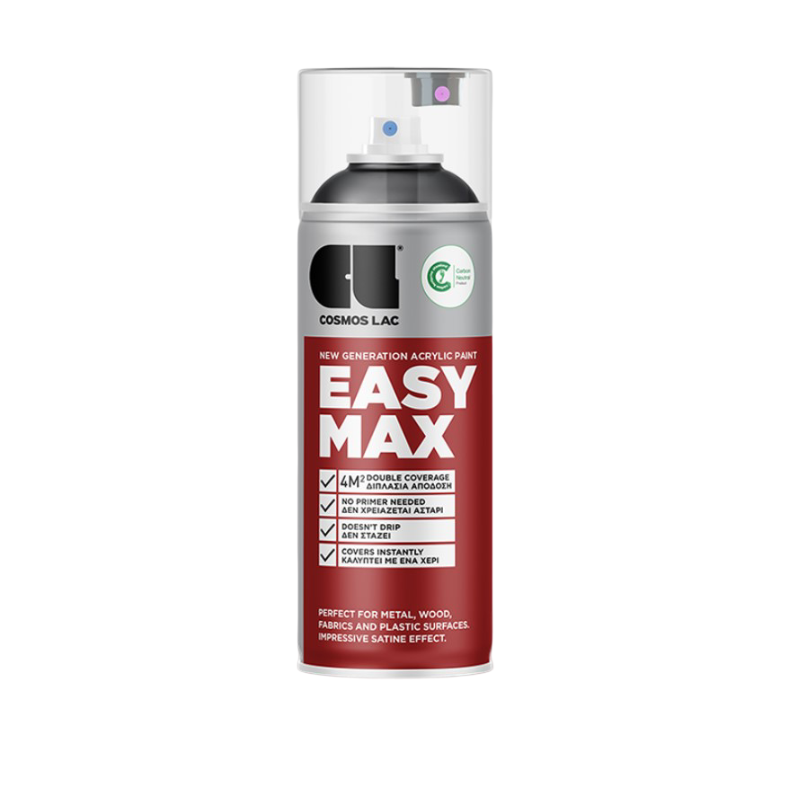 ლაკ-სპრეი საღებავი Cosmos Lac EASY MAX RAL7015 მუქი ნაცრისფერი 400 მლ