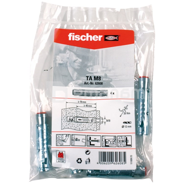 ანკერი Fischer TA М8 B 4 ც.