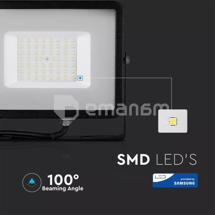 პროჟექტორი V-TAC LED Samsung 408 IP65 6400K 50W