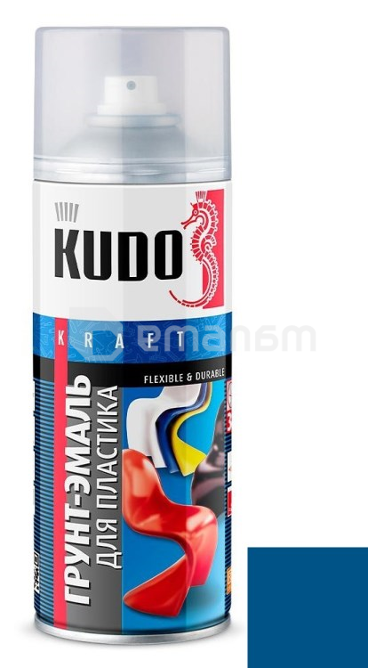 გრუნტი-ემალი პლასტმასისთვის Kudo KU-6009 520 მლ ლურჯი