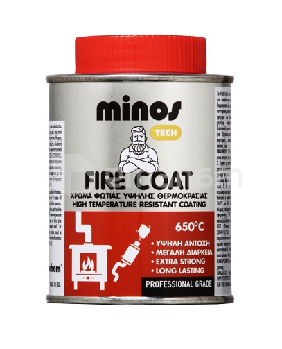 საღებავი Evochem Minos Tech Fire Coat 650°C შავი 750 მლ