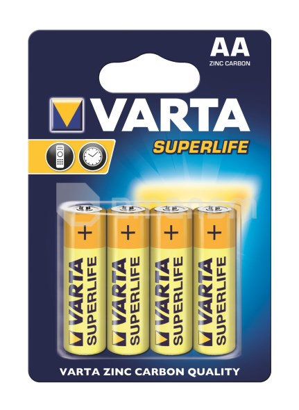 ელემენტი მარილოვანი VARTA Superlife AA 1.5 V 4 ც