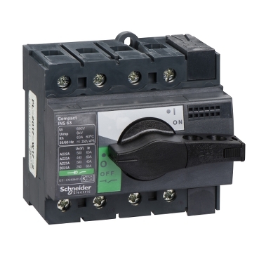 გამთიშველი, 4P, 63A, Compact INS,
