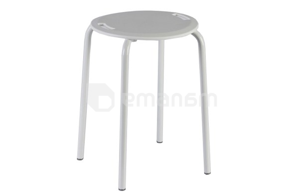 სკამი აბაზანის P.NOVA STEEL BATH STOOL  WHITE