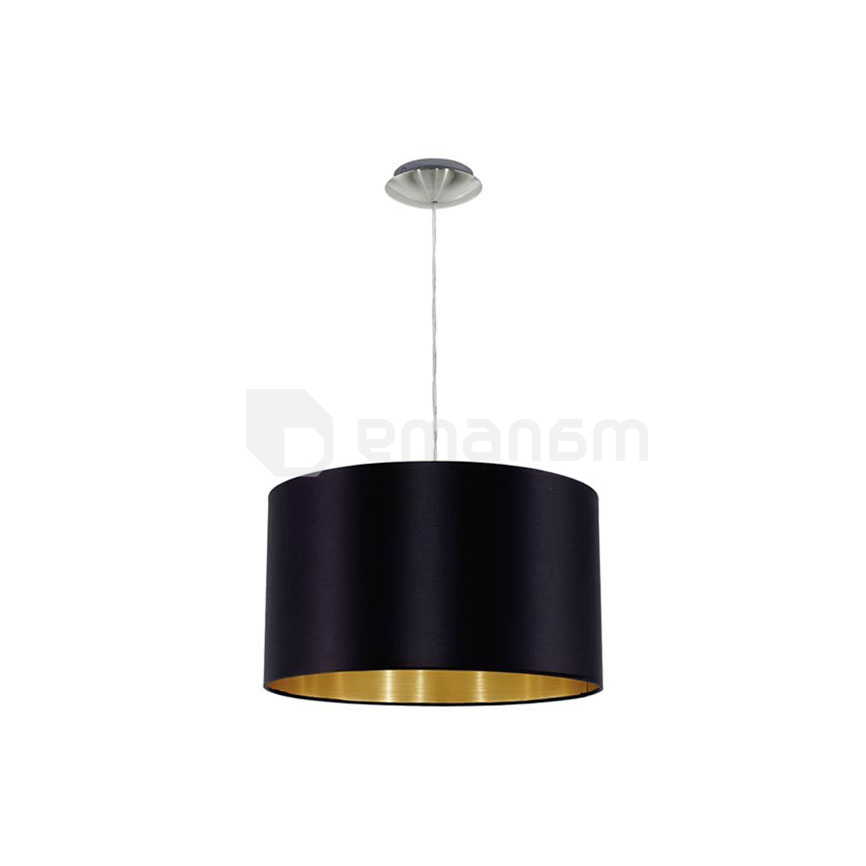 ჭერის სანათი EGLO 31599 1 E27 HL/1 Ø380 MASERLO შავი