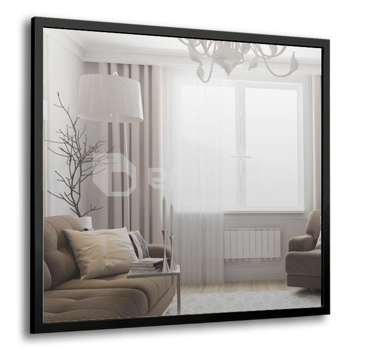 სარკე Silver Mirrors Harlem 600x600 მმ  ლითონის ჩარჩოთი