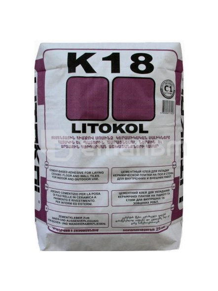 წებო ფილის Litokol K18 25 კგ ყინვაგამძლე