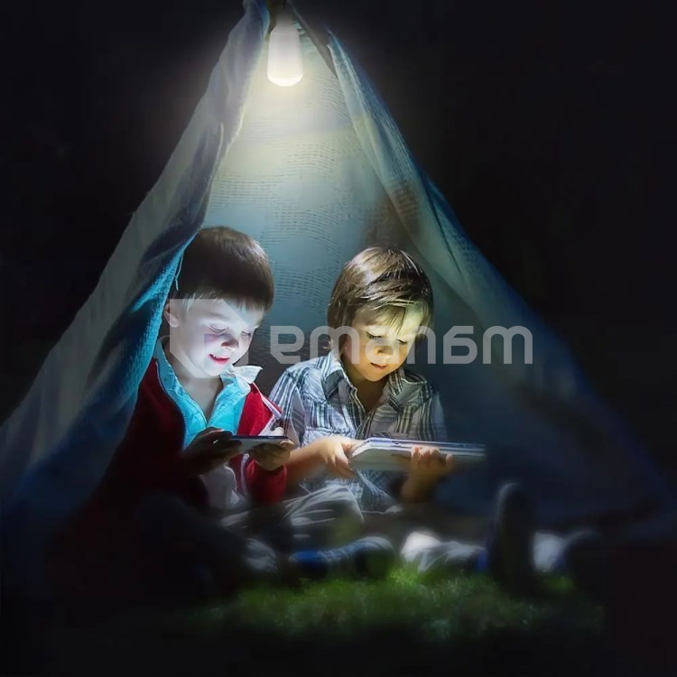 შუქდიოდური ნათურა ავარიული ფუნქციით და მზის პანელით V-TAC 2857 7W E27