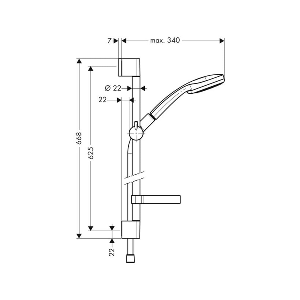 საშხაპე კომპლექტი Hansgrohe 26275000