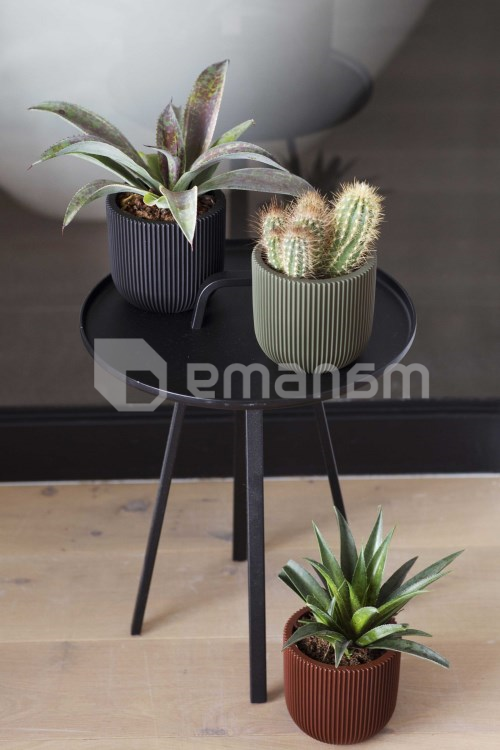 ქოთანი ყვავილის Capi Europe Planter ball Groove 14x13სმ მწვანე