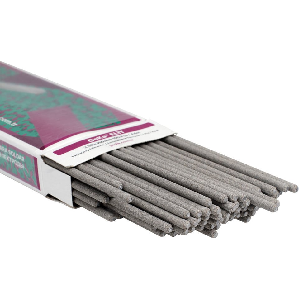 შედუღების ელექტროდის პაკეტი 100 ც 2.50X350 მმ GEKA