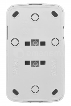 როზეტი დამიწებით გარე მონტაჟი EKF EGR16-128-10 2 განყოფილებიანი თეთრი