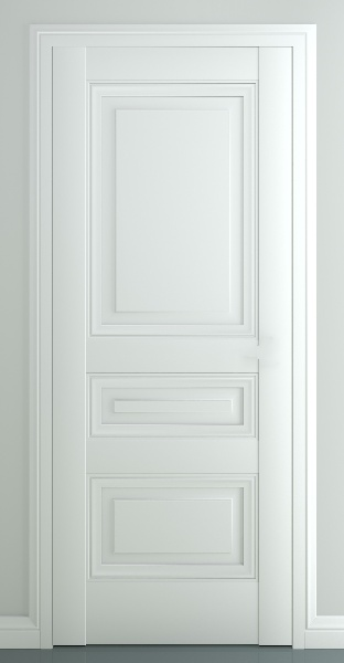 კარის ბლოკი Zadoor MDF Ampir B3 35х800х2150 მმ თეთრი მქრქალი