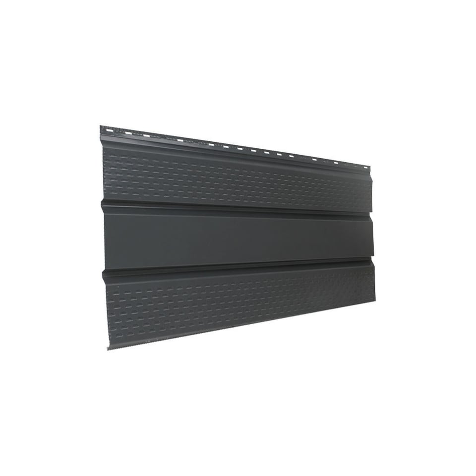 84-იანი ფერადი თუნუქის საიდინგი 0.50X345 ხაოიანი RAL 7016 NOVA