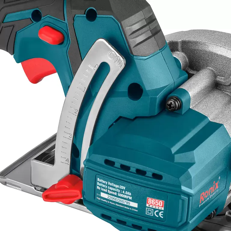 უნახშირო უსადენო ცირკულარული ხერხი Ronix-8650 20V