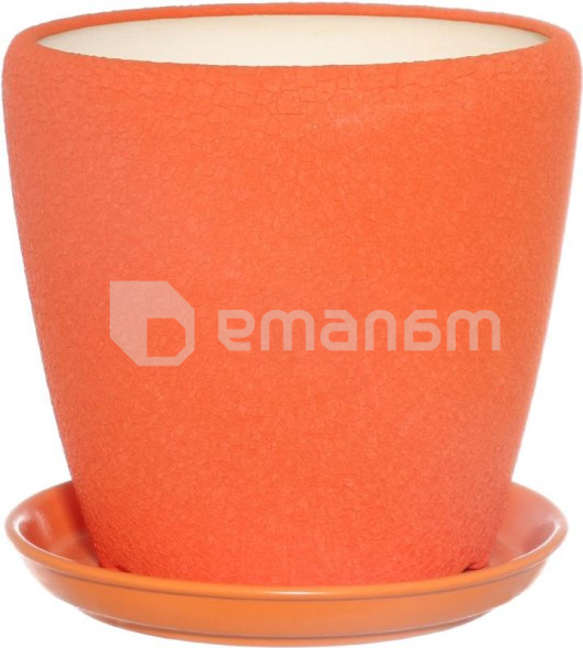 კერამიკული ქოთანი Oriana Gracia №2 აბრეშუმი ნარინჯისფერი 4.5 ლ