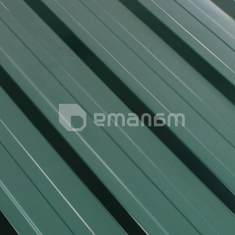 ფენილი პროფილირებული ტრაპეცია 1140x2000x0.45 მმ 2.28 მ² მწვანე